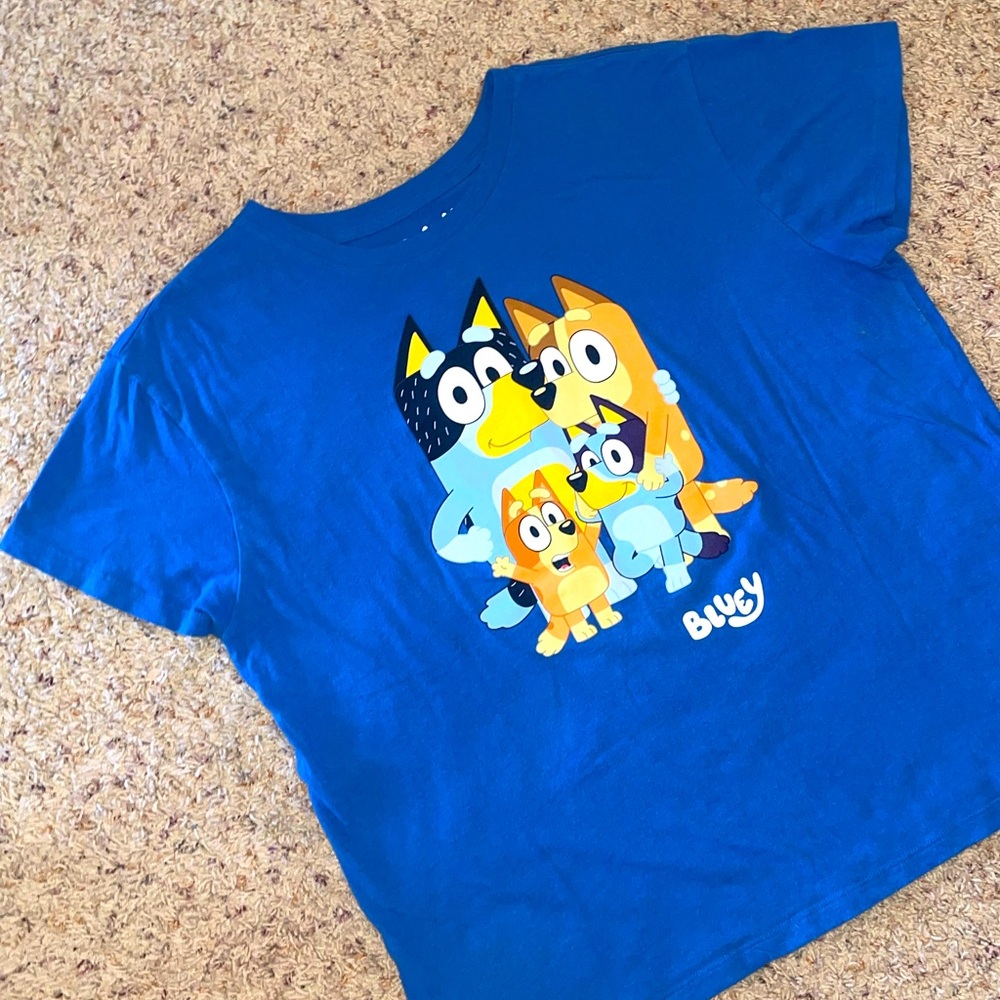 Bluey Graphic T-Shirt Top Tee Women’s Size XL LIKE NEW EUC